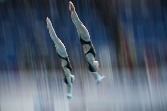 2015 FINA World Championships. Women's synchronised 10m platform diving