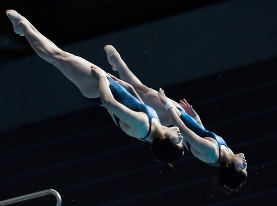 2015 FINA World Championships. Women's synchronised 10m platform diving