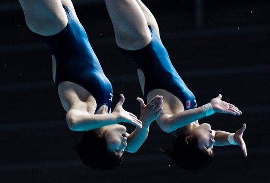 16th FINA World Aquatics Championships. Synchronized diving. Women. 10m platform. Finals