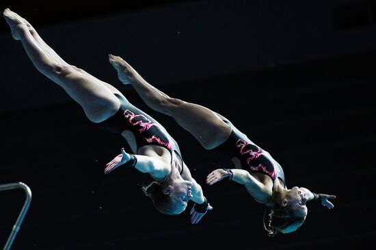 16th FINA World Aquatics Championships. Synchronized diving. Women. 10m platform. Finals