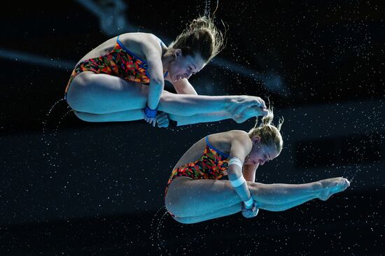 16th FINA World Aquatics Championships. Synchronized diving. Women. 10m platform. Finals