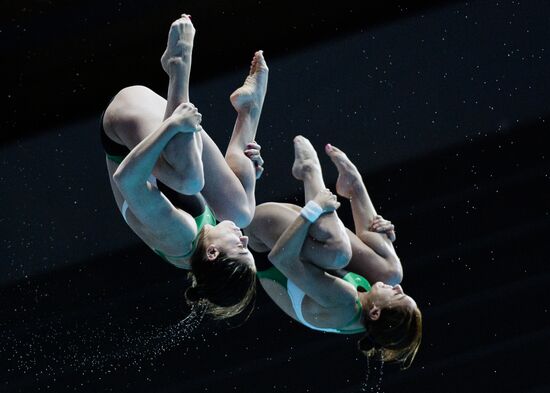 16th FINA World Aquatics Championships. Synchronized diving. Women. 10m platform. Finals