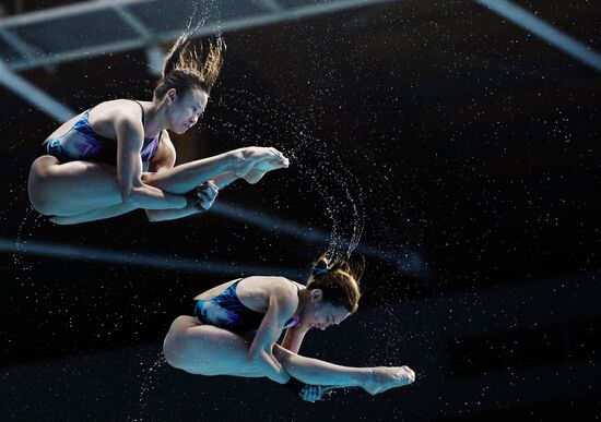 16th FINA World Aquatics Championships. Synchronized diving. Women. 10m platform. Finals