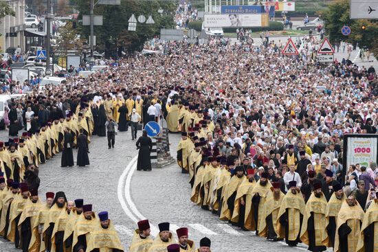 Prayer on Saint Volodymyr Hill in honour of Millennium of Baptism of Kievan Rus
