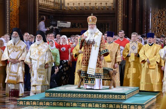 Patriarch Kirill holds divine service on the day of remembering Holy Prince Vladimir Equal to the Apostles
