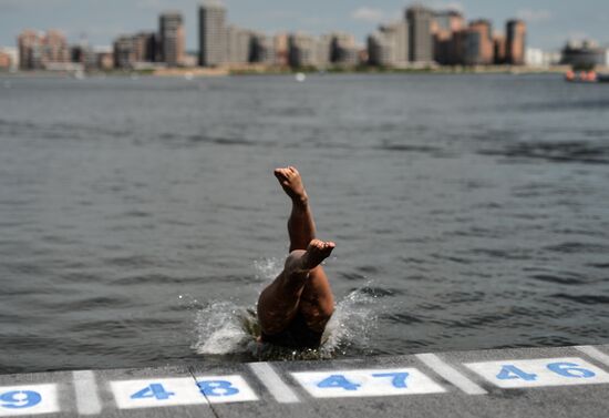 16th 2015 World Aquatics Championships. Open-water swimming. Women Ten kilometers