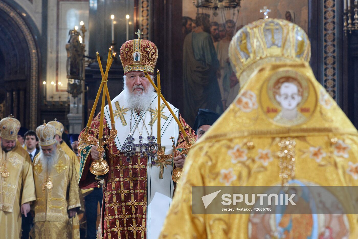 Patriarch Kirill holds divine service on the day of remembering Holy Prince Vladimir Equal to the Apostles