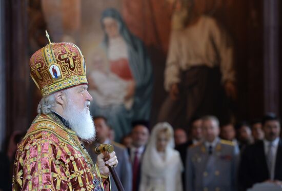 Patriarch Kirill holds divine service on the day of remembering Holy Prince Vladimir Equal to the Apostles