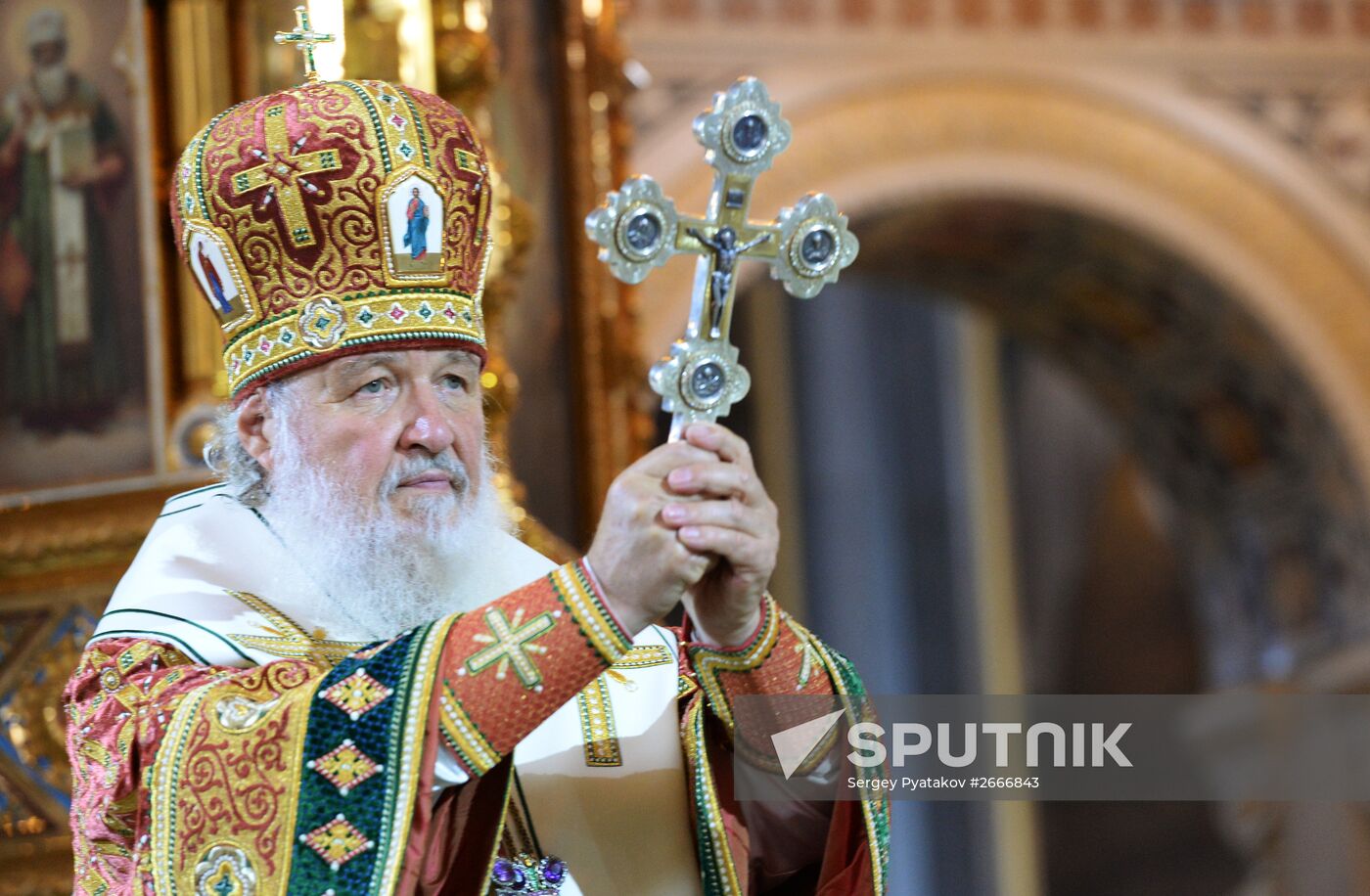 Patriarch Kirill holds divine service on the day of remembering Holy Prince Vladimir Equal to the Apostles