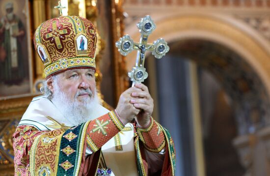 Patriarch Kirill holds divine service on the day of remembering Holy Prince Vladimir Equal to the Apostles