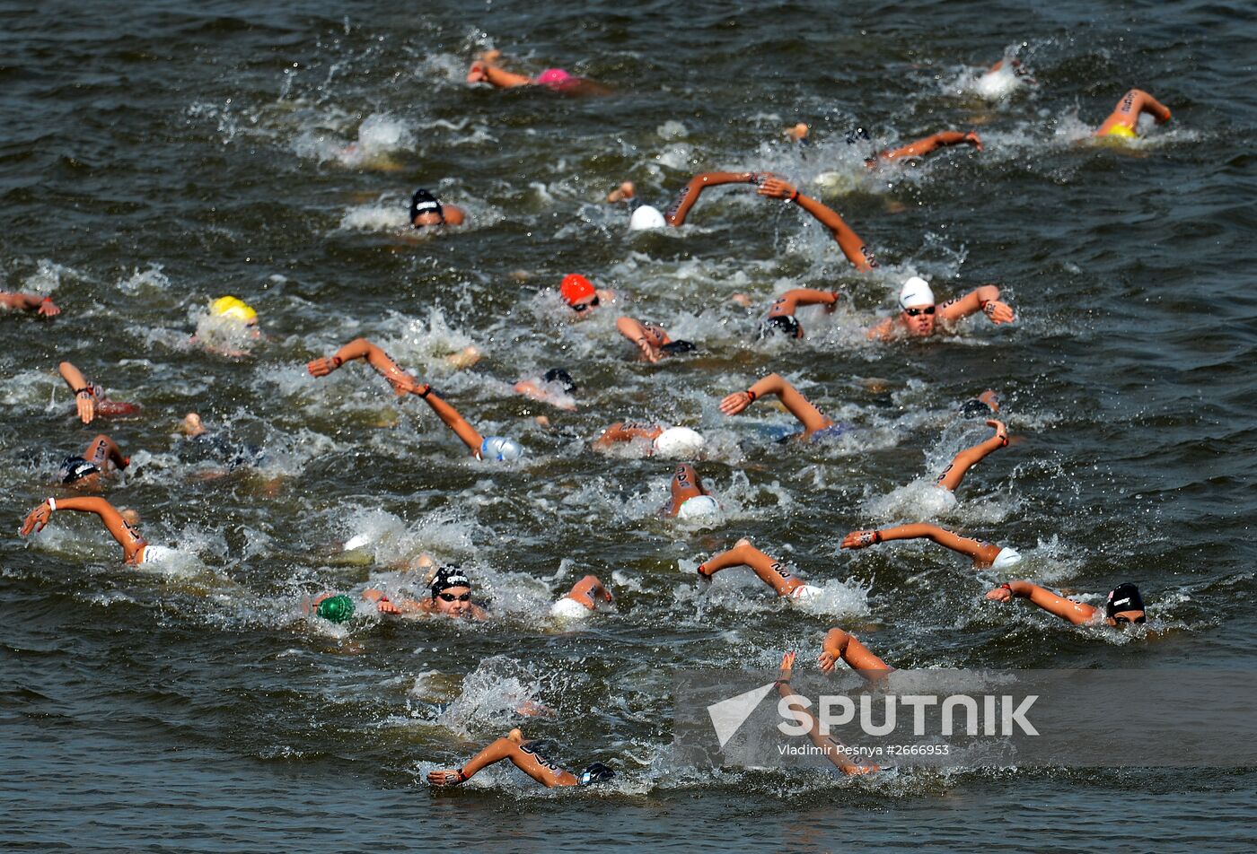 16th 2015 World Aquatics Championships. Open-water swimming. Women Ten kilometers