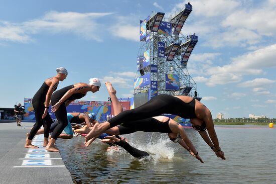 16th 2015 World Aquatics Championships. Open-water swimming. Women Ten kilometers