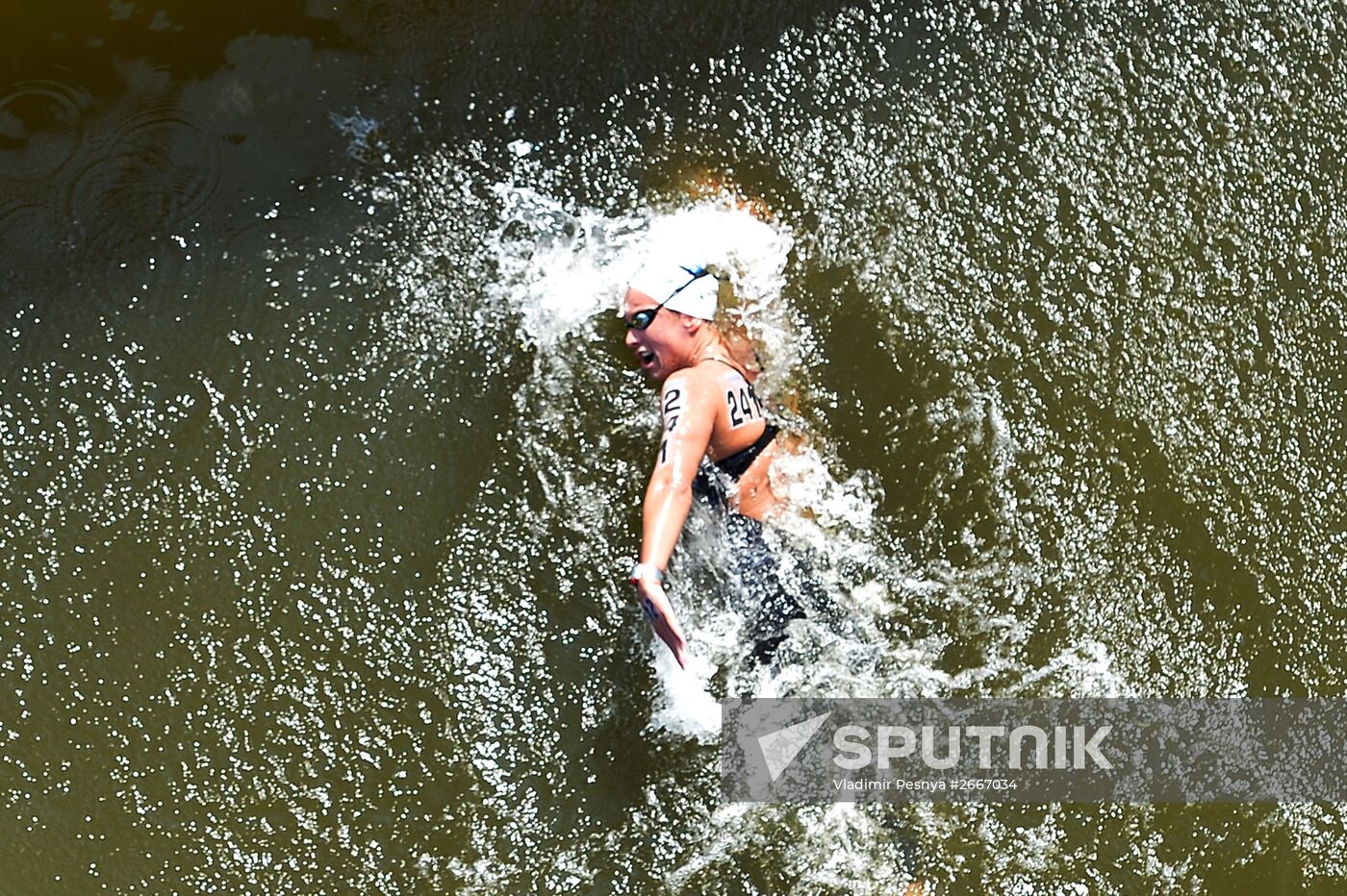 16th 2015 World Aquatics Championships. Open-water swimming. Women Ten kilometers