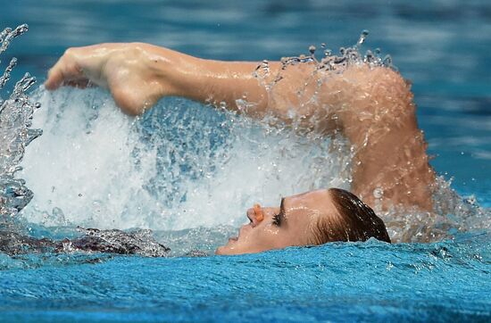 16th 2015 World Aquatics Championships. Synchronized swimming. Duos. Free program. Preliminary Round