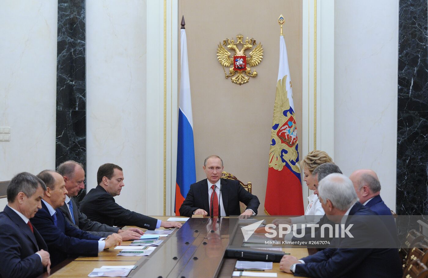 President Vladimir Putin conducts Security Council meeting