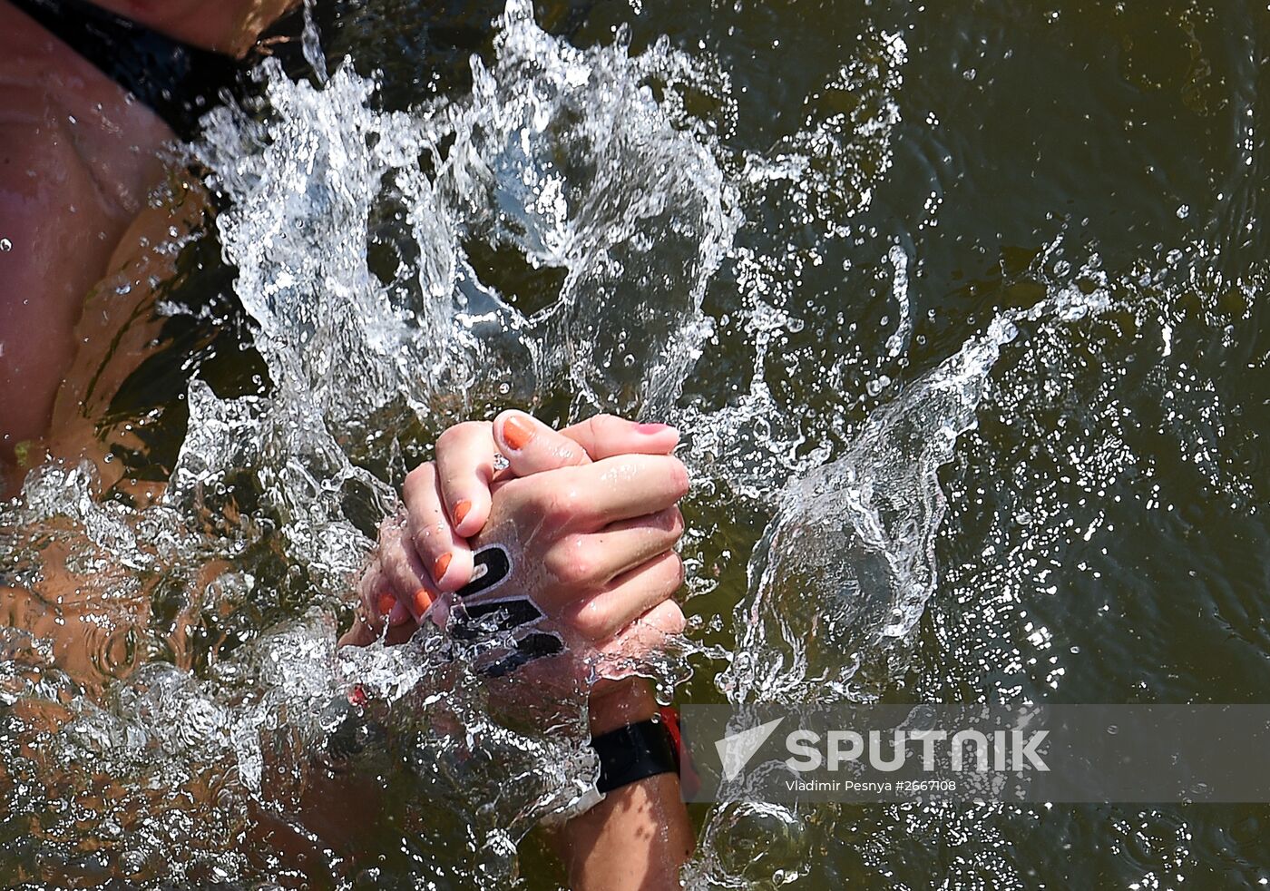 16th 2015 World Aquatics Championships. Open-water swimming. Women Ten kilometers