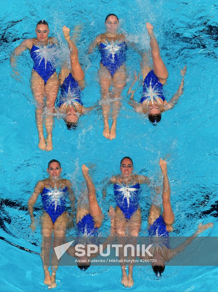 FINA World Championships 2015. Synchronized swimming. Free routine. Preliminary round