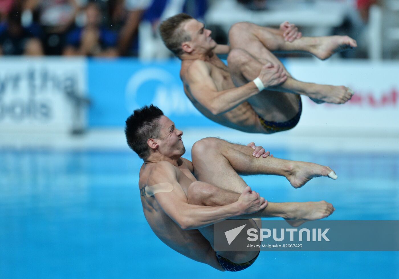 16th FINA World Aquatics Championships. Synchronized diving. Men. 3m springboard. Finals