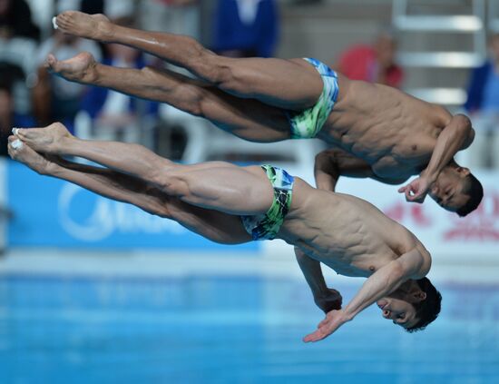 16th FINA World Aquatics Championships. Synchronized diving. Men. 3m springboard. Finals