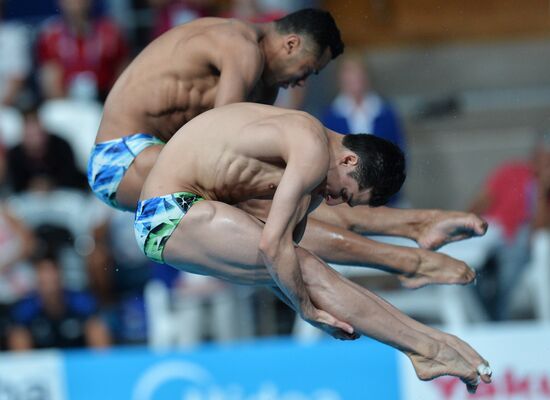 16th FINA World Aquatics Championships. Synchronized diving. Men. 3m springboard. Finals