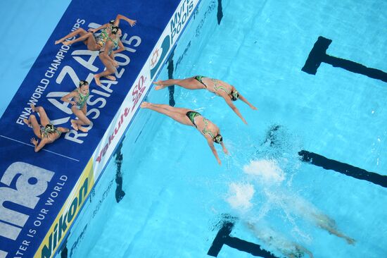 FINA World Championships 2015. Synchronized swimming. Team free routine preliminaries