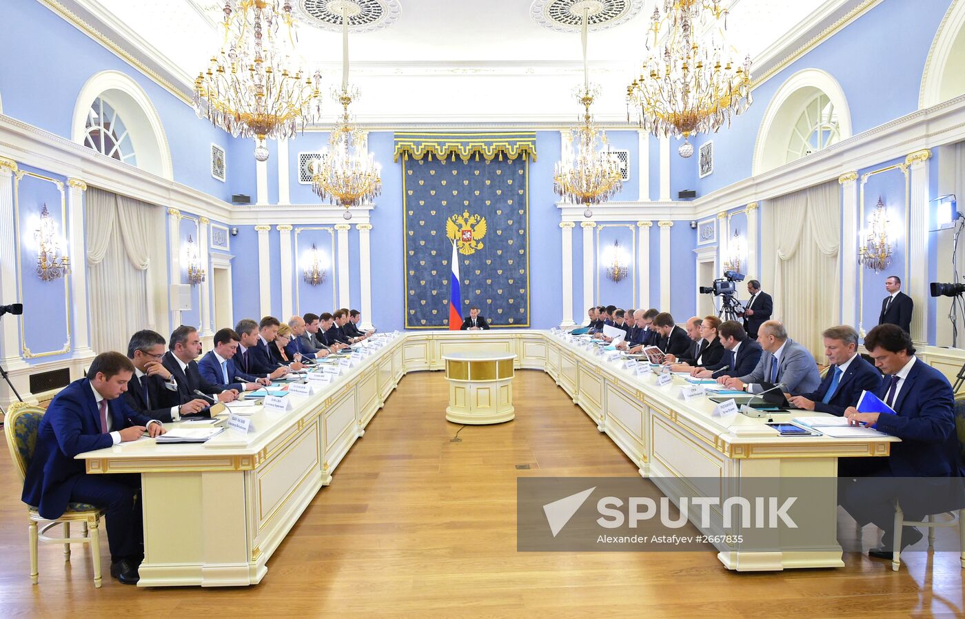 Russian Prime Minister Dmitry Medvedev chairs meeting of Government Commission on the Development of North Caucasus Federal District