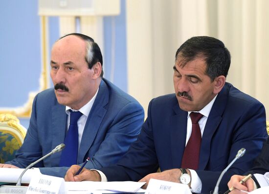 Russian Prime Minister Dmitry Medvedev chairs meeting of Government Commission on the Development of North Caucasus Federal District