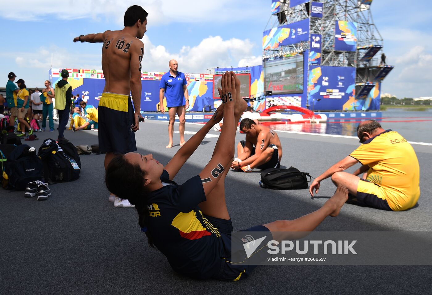 2015 FINA World Championships. Open water swimming. Teams