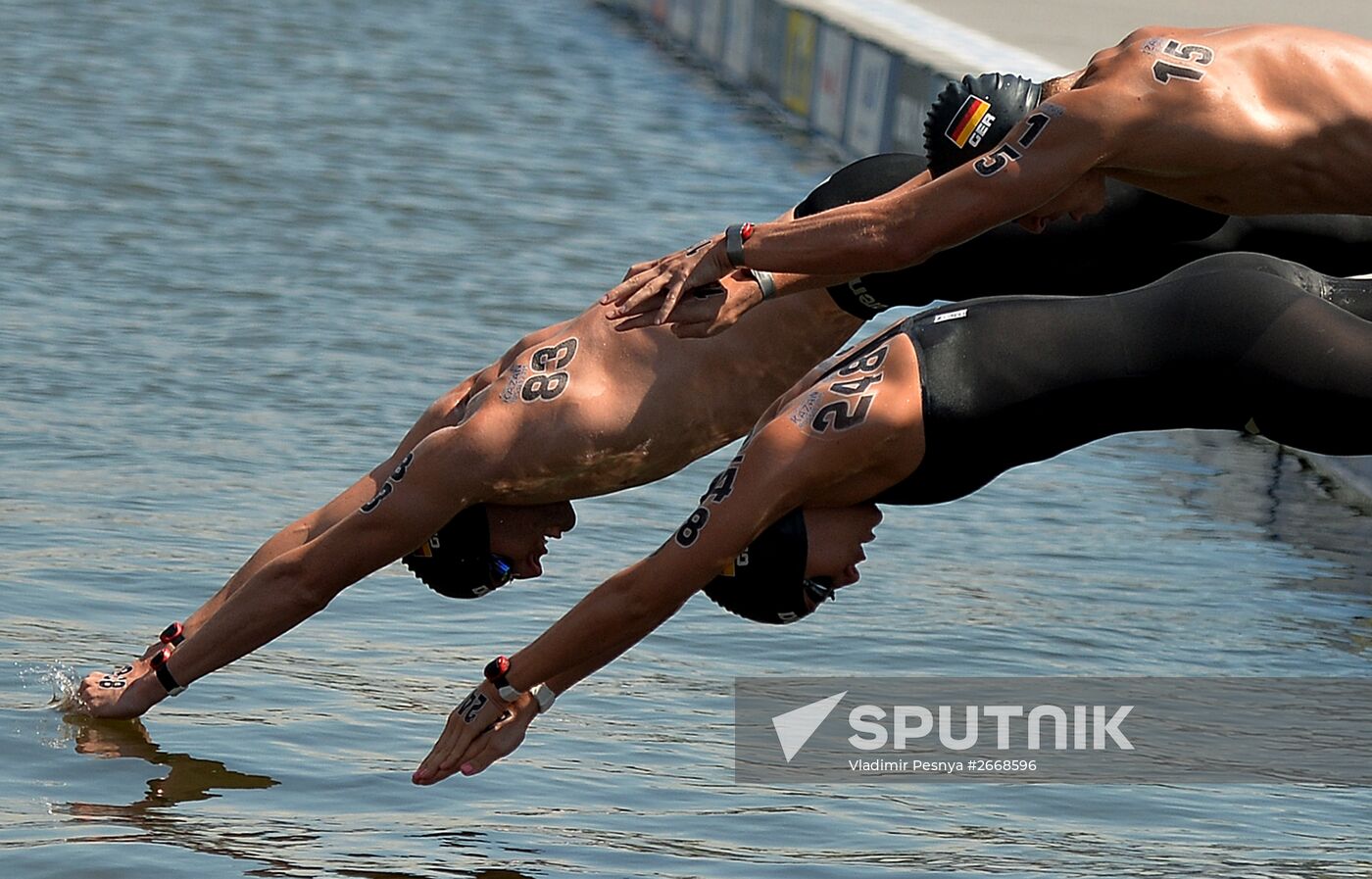 2015 FINA World Championships. Open water swimming. Teams