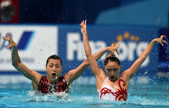 FINA 2015 World Championships. Synchronized swimming. Mixed duets. Free routine. Finals