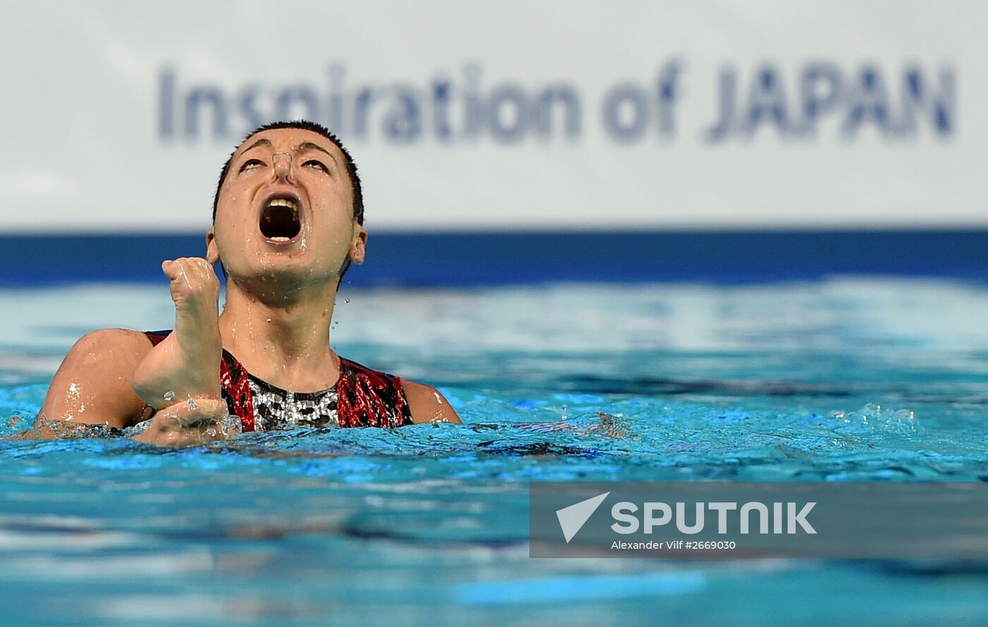 FINA 2015 World Championships. Synchronized swimming. Mixed duets. Free routine. Finals