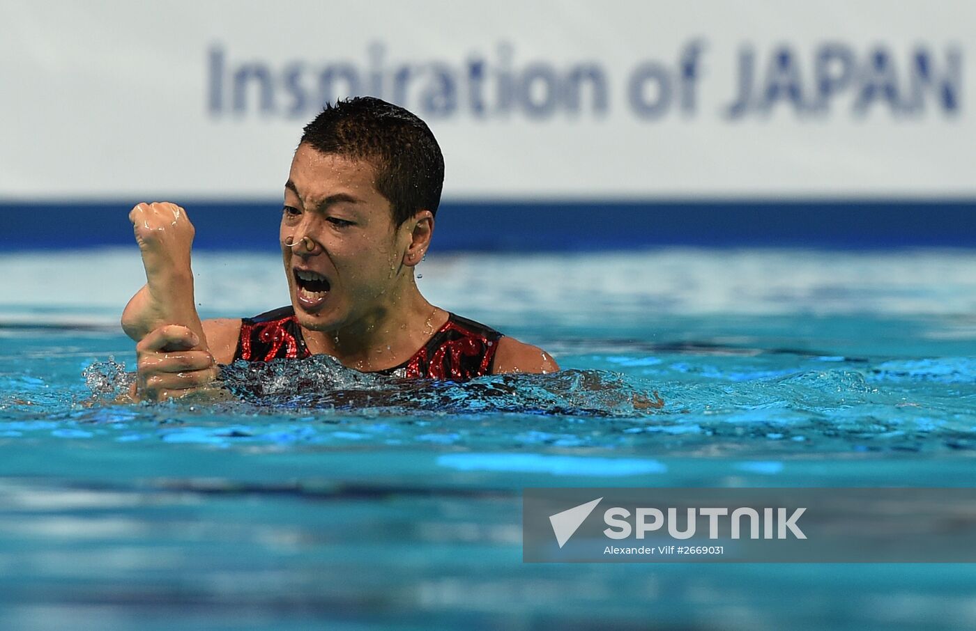 FINA 2015 World Championships. Synchronized swimming. Mixed duets. Free routine. Finals