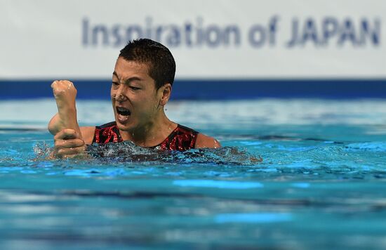 FINA 2015 World Championships. Synchronized swimming. Mixed duets. Free routine. Finals