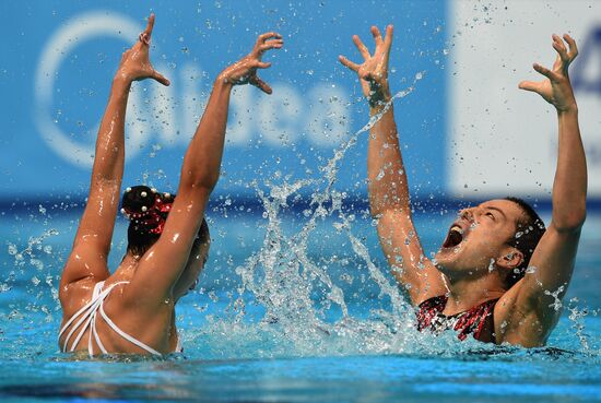 FINA 2015 World ChampioFINA 2015 World Championships. Synchronized swimming. Mixed duets. Free routine. Finals