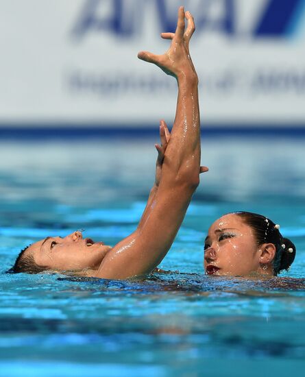 FINA 2015 World Championships. Synchronized swimming. Mixed duets. Free routine. Finals