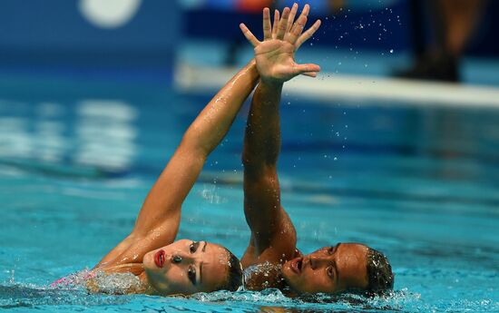 FINA 2015 World Championships. Synchronized swimming. Mixed duets. Free routine. Finals