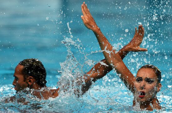FINA 2015 World Championships. Synchronized swimming. Mixed duets. Free routine. Finals