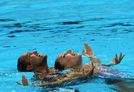 FINA 2015 World Championships. Synchronized swimming. Mixed duets. Free routine. Finals