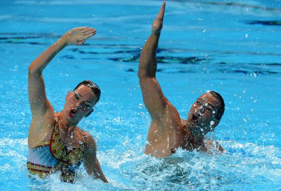 FINA 2015 World Championships. Synchronized swimming. Mixed duets. Free routine. Finals