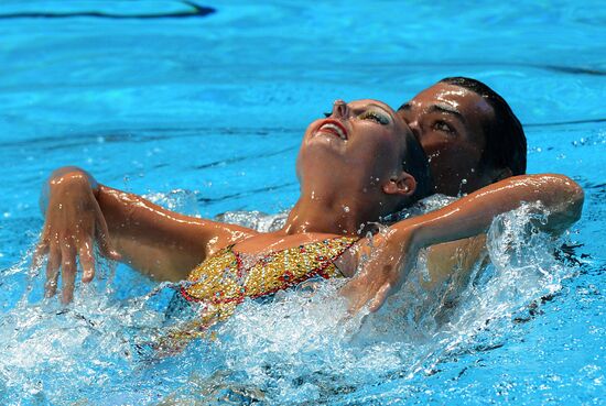 FINA 2015 World Championships. Synchronized swimming. Mixed duets. Free routine. Finals