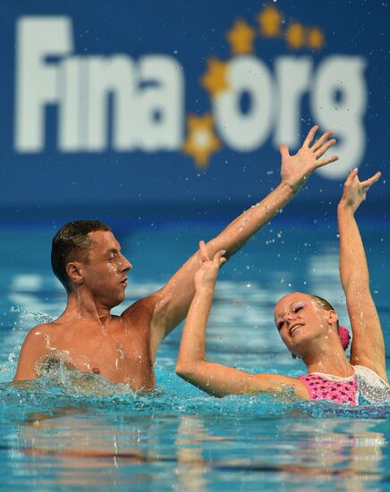 FINA 2015 World Championships. Synchronized swimming. Mixed duets. Free routine. Finals