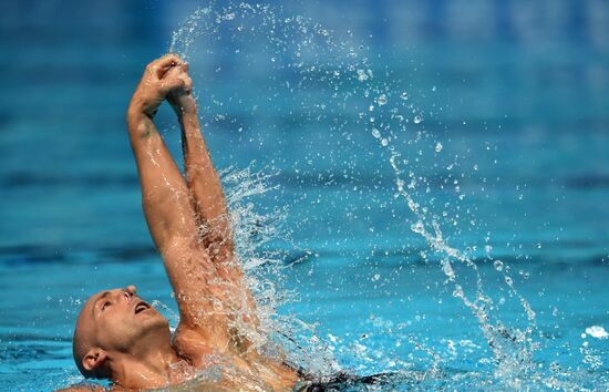 FINA 2015 World Championships. Synchronized swimming. Mixed duets. Free routine. Finals