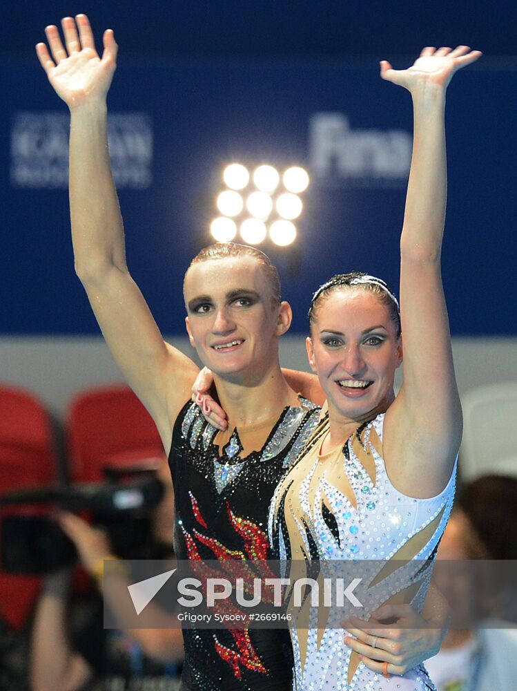 FINA 2015 World Championships. Synchronized swimming. Mixed duets. Free routine. Finals