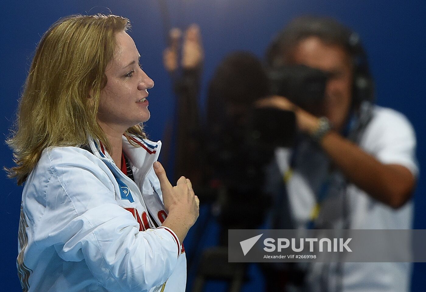 FINA 2015 World Championships. Synchronized swimming. Mixed duet free finaled duet swimming. Solo. Free routine. Finals