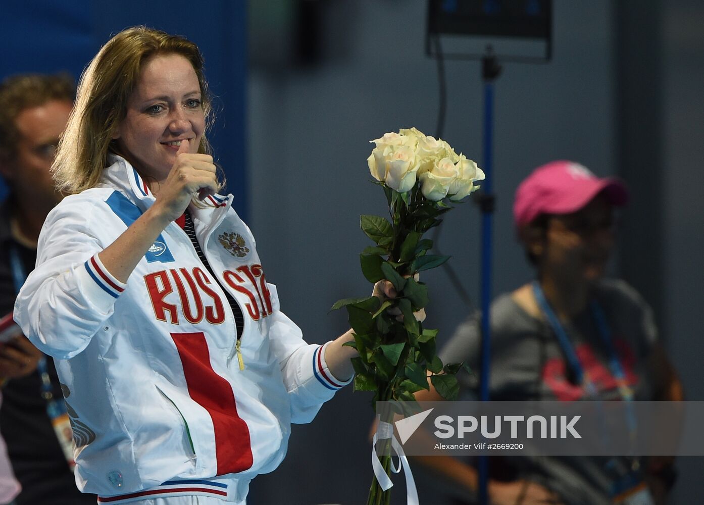 FINA 2015 World Championships. Synchronized swimming. Mixed duet free finaled duet swimming. Solo. Free routine. Finals