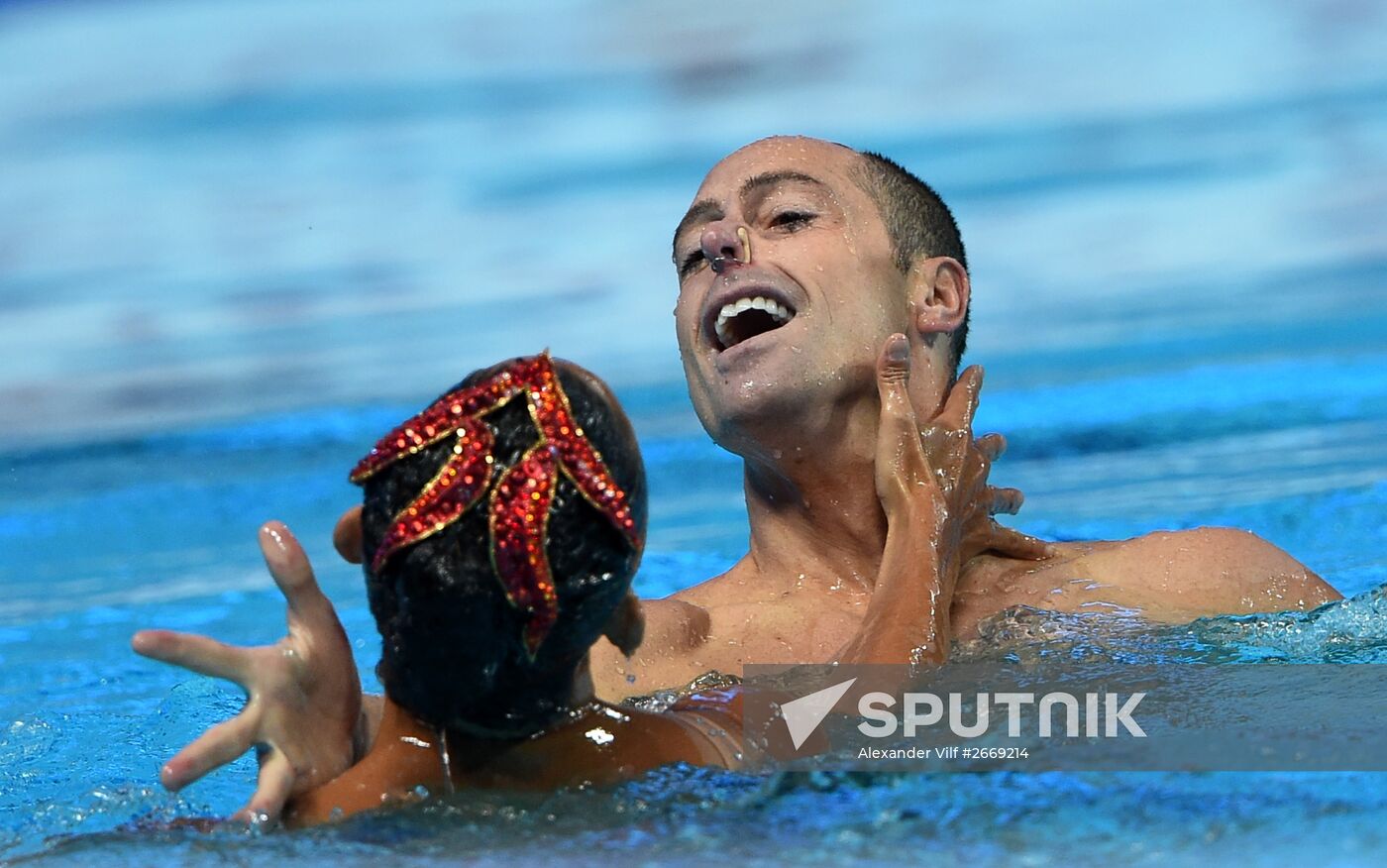 2015 FINA World Championships. Synchronized swimming. Mixed duets. Free routine. Finals