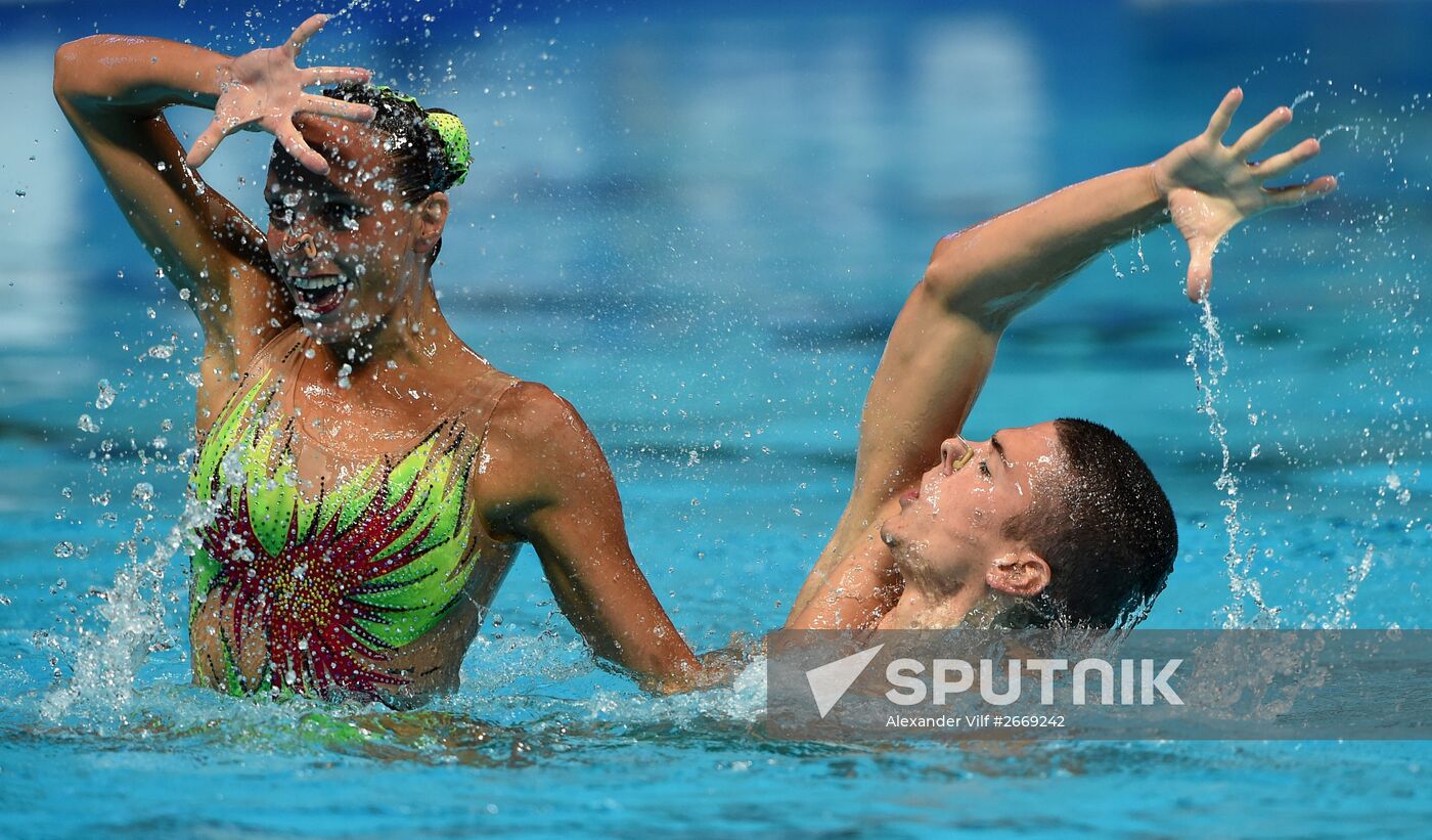 2015 FINA World Championships. Synchronized swimming. Mixed duets. Free routine. Finals