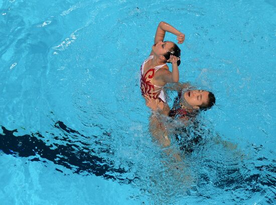 FINA 2015 World Championships. Synchronized swimming. Mixed duets. Free routine. Finals
