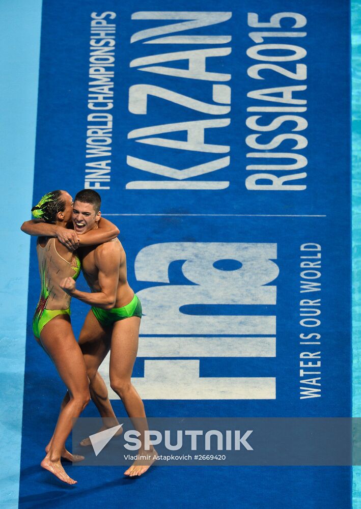 FINA 2015 World Championships. Synchronized swimming. Mixed duet. Free routine. Finals