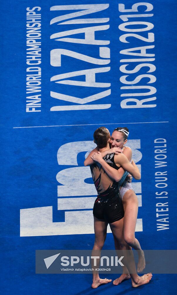 FINA 2015 World Championships. Synchronized swimming. Mixed duet. Free routine. Finals